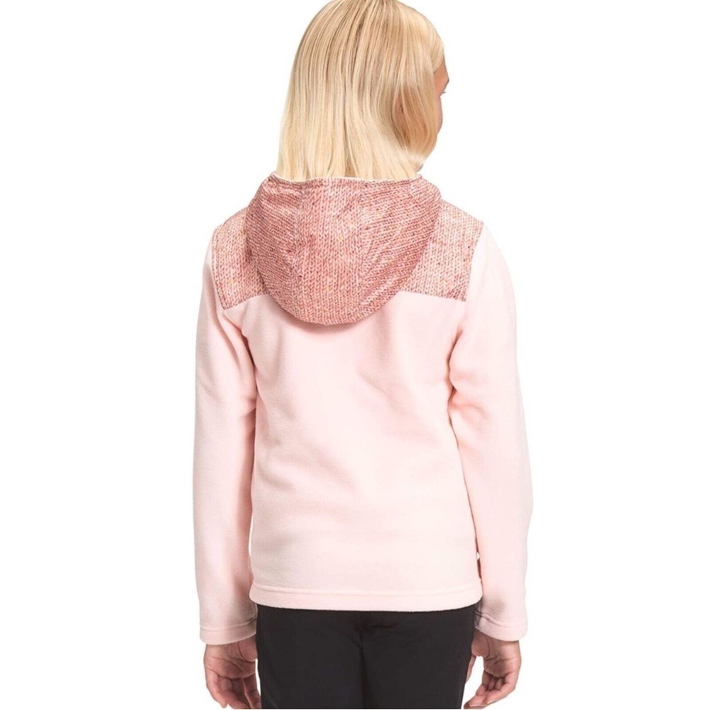 NWOT The North Face Youth Freestyle Fleece Hoodie Pink Salt girls jacket thermal
